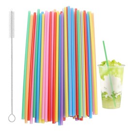 Straws Reusable,Colorful Hard Plastic Straws,Glass Straw for Kids, Adults, Parties & Picnics, for Family Bars Cafes Restaurants BBQ Parties Celebrations