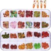 EBANKU 24 Grids Fall Nail Art Sticker Fall Leaves Nail