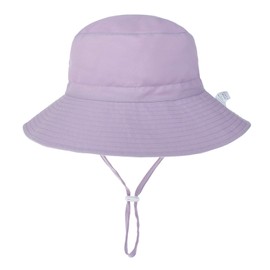 Zando Infant Sun Hat for Baby Purple Bucket Hat Baby Beach Hat Toddler Swim Hat Baby Summer Hat Baby Sun Hats 0-6 Months Toddler Straw Sun Hat Baby Outdoor Essential Cap 00 Purple 2-4 T