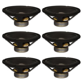 Goldwood Sound, Inc. Stage Subwoofer, OEM 10" Woofers 220 Watts Each 8ohm Replacement 6 Speaker Set (GW-210/8-6)