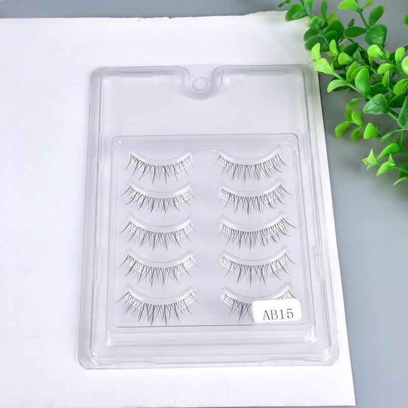 Sun Flower Design Transparent Skin Natural False Eyelashes 3D Polished