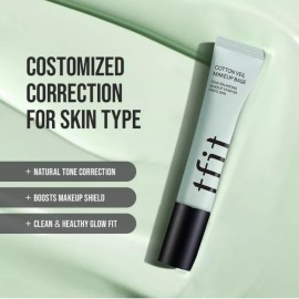 tfit Cotton Veil Makeup Base Korean Tone Up Corrector For Redness 01 Pure Green