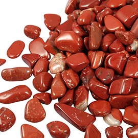 Nupuyai Nupuyai 0.5lb Red Jasper Crystal Chip Stones, Irregular Shape Tumbled Crushed Healing Stones Quartz Rocks for Home Decor