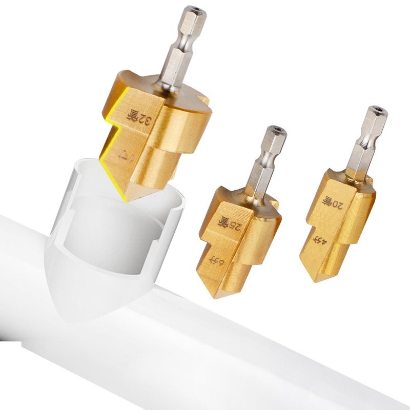 Bestgle 3 Pcs PPR Lifting Step Drill Bits, 1/4" Hex
