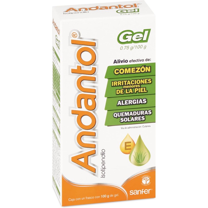 Andantol Gel Antiardor Comezón y Dolor por Sol Aloe Vera