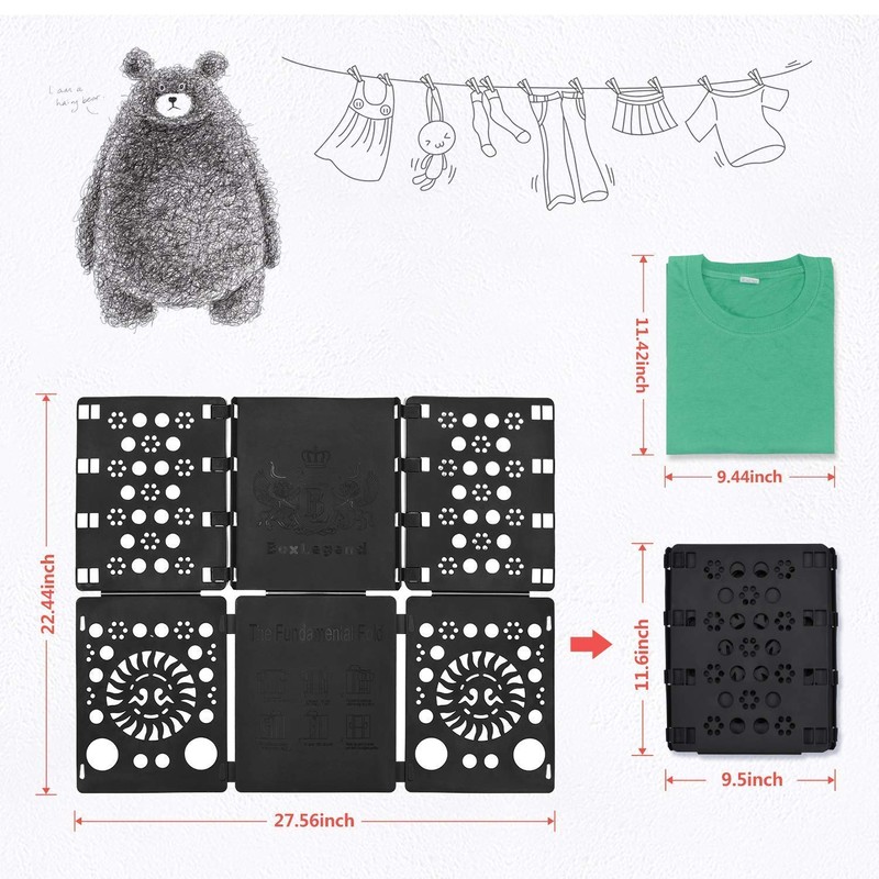 BoxLegend T shirt Clothes Folder T-shirt Folding Board Flip Fold