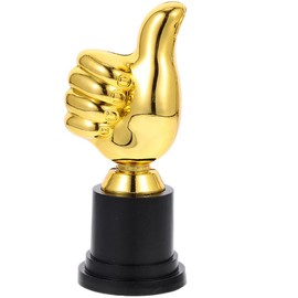 NUOBESTY Toy Trophy with Golden Thumb Trophy Made of Plastic Award "Thumbs Up" Award Trophies Rewards for Work Rewards for Games Children