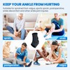 Galvaran Ankle Brace, Adjustable Breathable Compression Ankle Support，for Men and