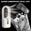 LcFun Electric USB Rechargeable Lighter, Windproof Plasma Dual Arc Lighter