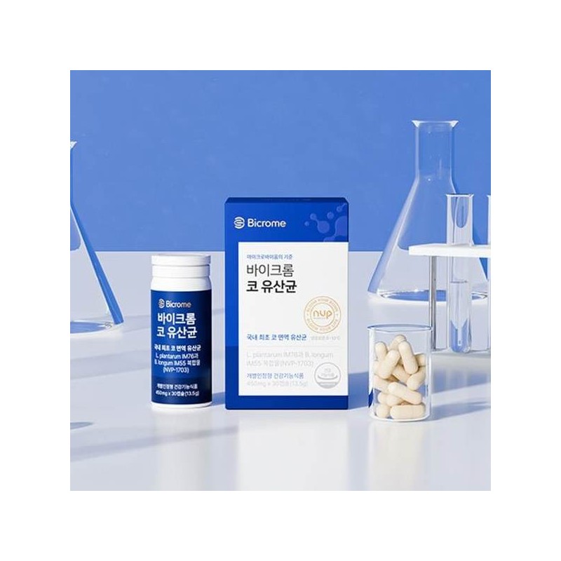 바이크롬 코 유산균 코면역 프로바이오틱스 NVP-1703 1개월분(30정) Bikrom Co Probiotics