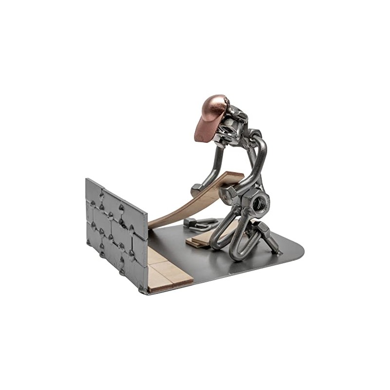 STEEMO Screw Man Figure: Parquet Floor, Craftsman Gift, Metal Decoration,