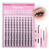 Yawamica Manga Lash Clusters Kit with Bottom Lashes DIY Eyelash