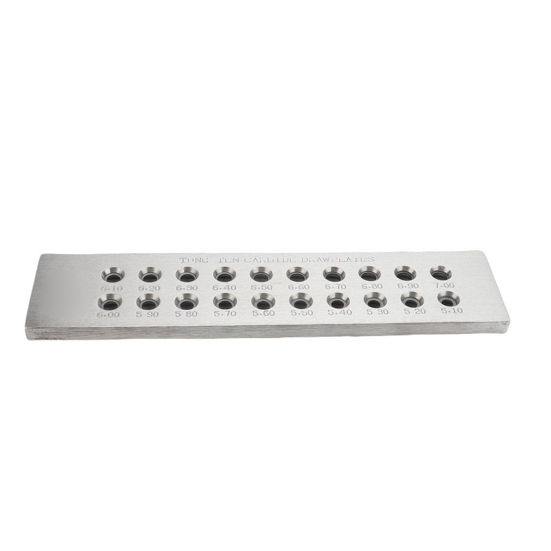 Wire Drawplate, 20 Holes 5.1-7.0mm Jewelry Wire Drawing Plate, Tungsten