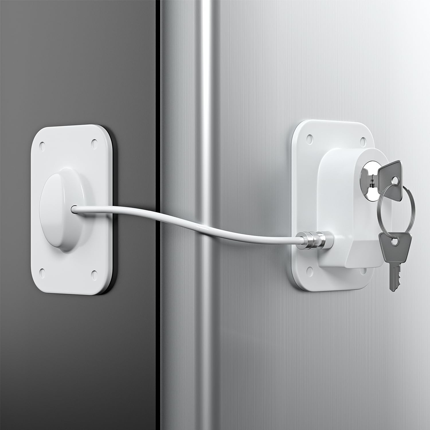 RORMGO Refrigerator Lock 2 Packs, Fridge Lock with Silicone Wire ...