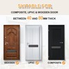 Bwintech 1 Set 305 * 70MM (12") Black Aluminium Adjustable