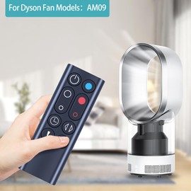 CLVIZCXOM New Fan Remote Control Replacement for Dyson AM09 Pure Hot + Cool Fan Heater - Black