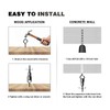 Ticway Pack of 20 stainless steel screw hooks, hooks for