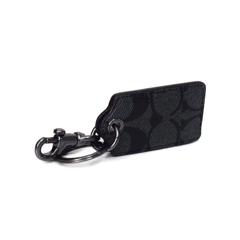 Coach Key Chain COACH Coated Canvas Leather Signature Key Ring