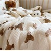 Mystery Girl Bear Crib Bedding and Pillow Set (120x150cm 1