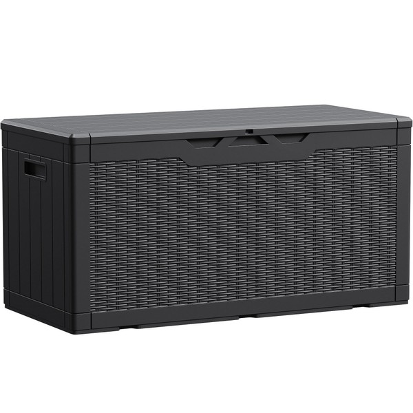 Devoko 100 Gallon Waterproof Large Resin Deck Box Indoor Outdoor