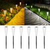 Solar Pathway Lights Outdoor, 6 Pack Solar Powered Ground Light