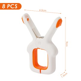 YSJCHEBS 6 Pieces Clothes Pegs, Quilting Clips, Beach Towel Clips, Plastic Clips, Windproof Clips, Clothespins, Multifunctional Clips, Home Accessories