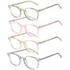 KSSESSE 4 Pack Reading Glasses for Women Men Blue Light