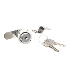 Seachoice 37241 Chrome-Plated Steel Cam Lock with 2 Matching Keys