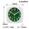 LANDEX YT5220WH Alarm Clock, Analog, Continuous Second Hand, Pole Star