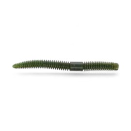 5.5 Ribbed Soft Plastic Floating Worm 912 Grn Pmpkn W Watermelon L Fishing Lures Bass Jigging Bait Jig Lure Weedless Soft Plastic Swimbait Accessories Freshwater