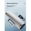 Stainless Steel Guiro 8" Percussion Instrument with Scraper, Professional Metal