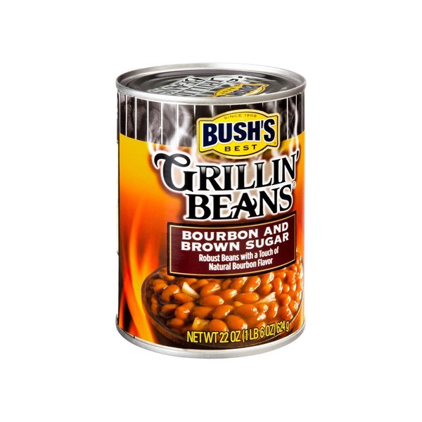Bush's Best Bourbon And Brown Sugar Grillin' Beans 22 oz (Pack of 12)