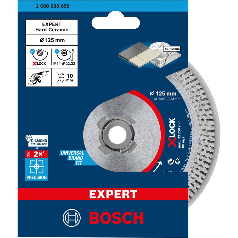 Bosch Professional 1 x Expert HardCeramic X-Lock Diamond Cutting Discs