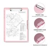 Hongri Clipboard with Storage, Pink 8.5 x 11 Folder Nursing