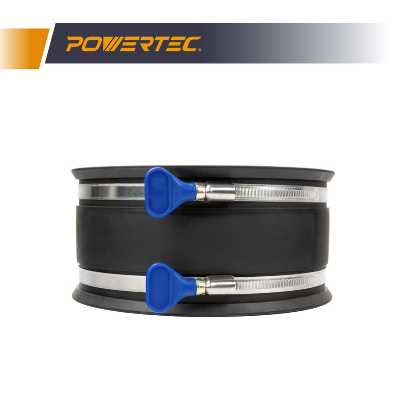 POWERTEC 70281 6 Inch Dust Control Flex Cuff with Adjustable