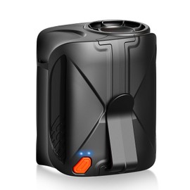 shuangjishan Waist Fan Portable Clip on: 6000mAh Mini Rechargeable Personal Belt Cooling Fan under Shirt - Cool Body Fans Under Clothes for Outdoor Travel Walking Work for Men and Women (Black)