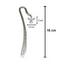 Stunning Shiny Silver Colour Guardian Angel Bookmark with Crystal Effect