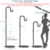 Vorriop Upgraded 75" Shepherds Hook Stand，Bird Feeders，Extra Large Wind Chime