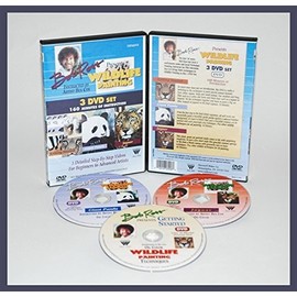 Bob Ross Wildlife Painting set - Techniques, Giant Panda, Jaguar