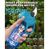 POANES 21V Cordless Electric Pruning Shears, Adjustable Cutting Diameter 0.8-1.2