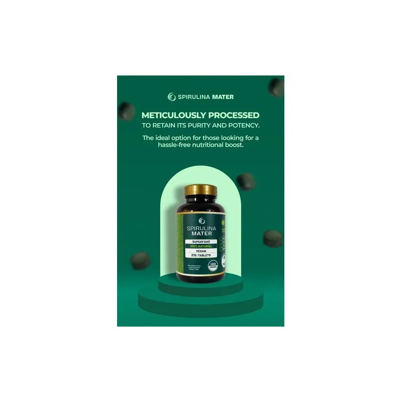 Suplemento Spirulina Mater Espirulina De 270 Un