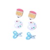 FFLaiwah Teacher Student Stud Earrings Set Small Colorful Crayon Pencil