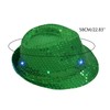 LED Pailletten Glüh Jazz Hut Performance Requisiten Cowboy Jungkook Merch