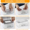 Gzsekken Dryer Sheet Holder with Lid,Laundry storage containers for Dryer