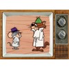 SNOOPER & BLABBER TV Fridge MAGNET 2" x 3" art