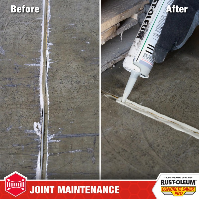 Rust-Oleum Concrete Saver Pro Self Leveling Sealant, 10.1 oz, Gray