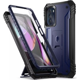 For Moto G 5G 2022 Case | Poetic with Kickstand Built-in-Scree - Navy Blue