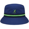 Kangol Stripe Lahinch Bucket Hat, Blue (Navy), Medium