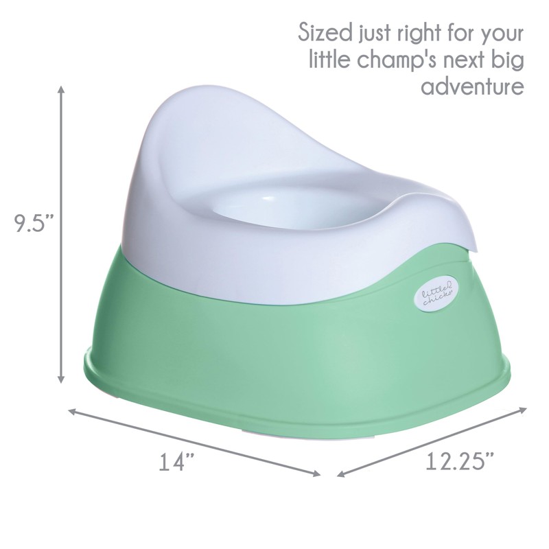Little Chicks Easy-Clean Toddler Toilet Training Potty Chair with Built-in