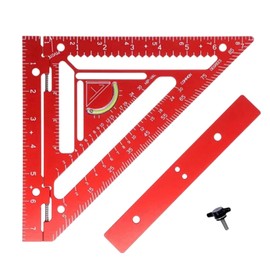 Rafter Square Tool, Carpenter Measuring Layout Tool, Aluminum Alloy Triangle Ruler Protractor for Carpenters and Architects